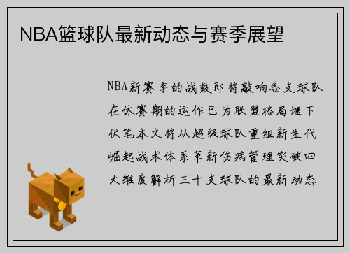 NBA篮球队最新动态与赛季展望